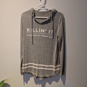 Grey long sleeve sweatshirt